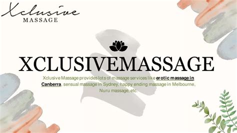 Canberra Erotic Massage